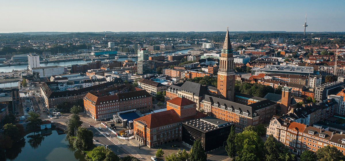 Sicht über die Stadt Kiel